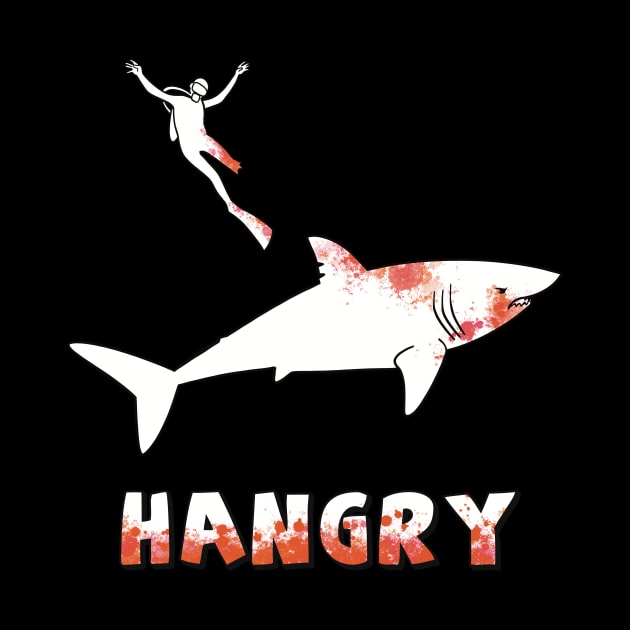 Hangry Shark by Narwhal-Scribbles