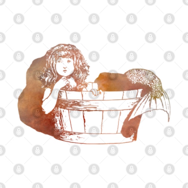 Mermaid In Tub in Rust by SaintReclusia