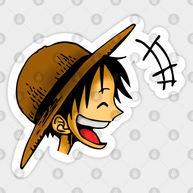 Mugiwara Head - Luffy Pirates - Autocollant | TeePublic FR