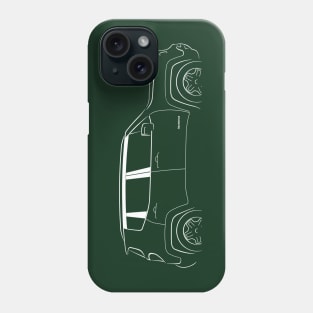 Jeep Renegade BU - profile stencil, white Phone Case