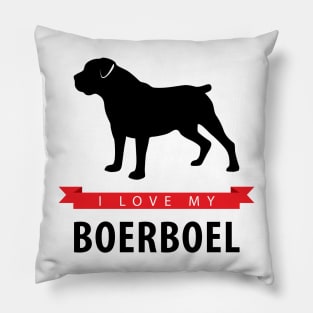 I Love My Boerboel Pillow