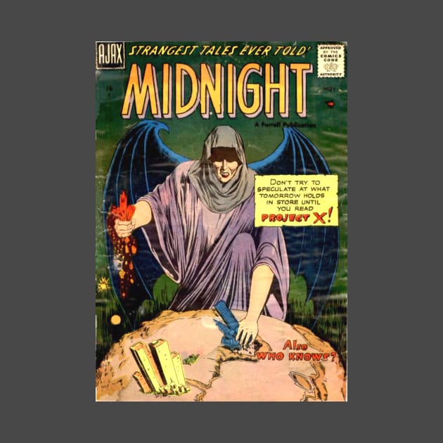 Midnight Angel Horror Comic Cover by Weirdette