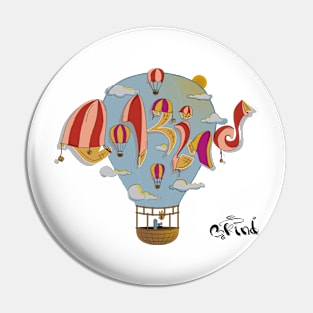 Be Kind Hot-Air-Balloon Pin