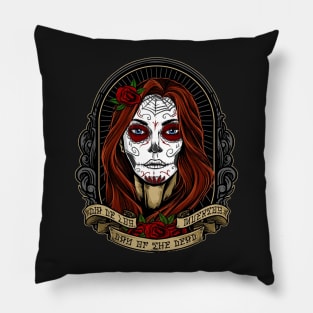 Day of the dead girl Pillow