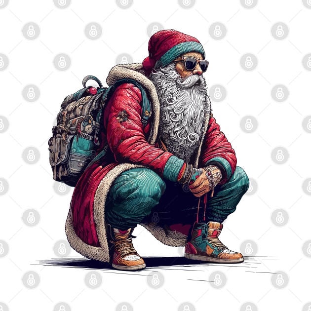 Retro Trendy Santa Claus by TomFrontierArt