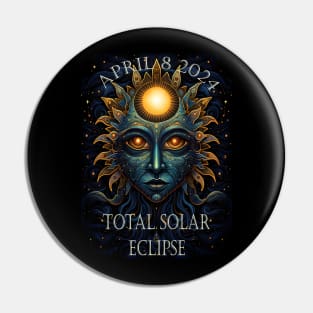 Trippy Solar Eclipse 2024 Pin