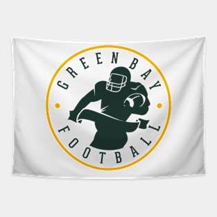 Green Bay Football Team Color Tapestry