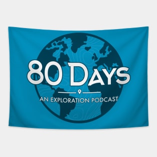 80 Days Logo Small Tapestry