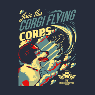 Join The Corgi Flying Corps T-Shirt