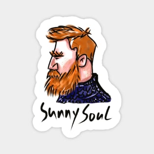 redhead man with sunny soul Magnet