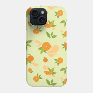 Citrus Splash Seamless Surface Pattern Design Phone Case