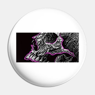 Skull side study (Pink edition) Pin