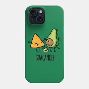 Guacamole turd pooping avocado Tortilla chips gift Phone Case