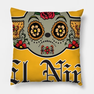 El Nino Sugar Skull Pillow