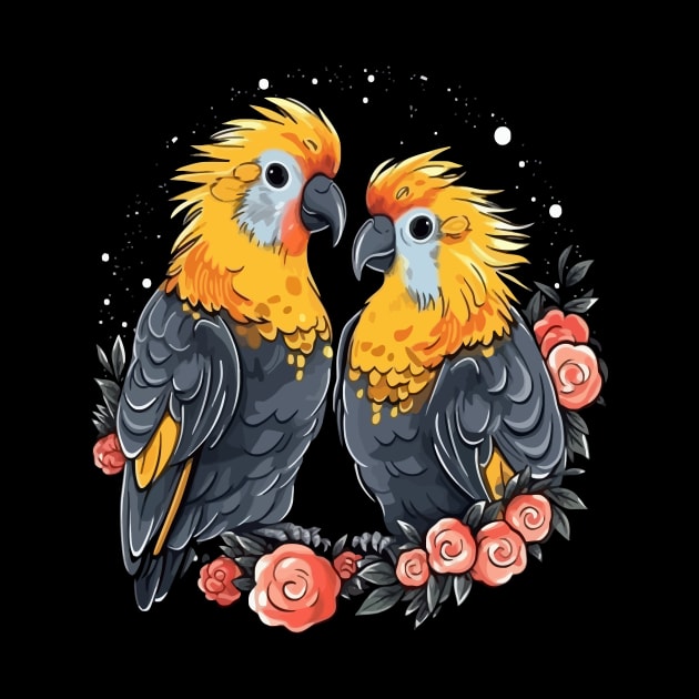 Cockatiel Valentine Day by JH Mart