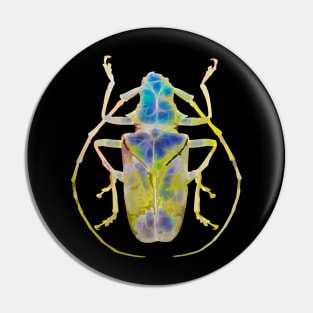 Green Jade Gemstone Beetle Pin