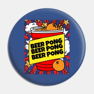 Party Drinking Game Beerpong Beer Pong Pin