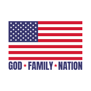 God, Family, Nation. T-Shirt