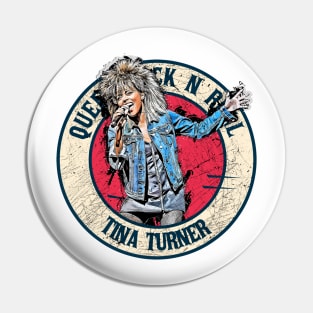 Retro Style Fan Art Design Tina Turner Rock N Roll Pin