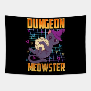 Dungeon Meowster Tabletop Gamer Tapestry