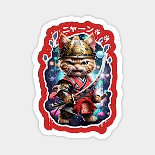 Samurai Cat 08 Magnet