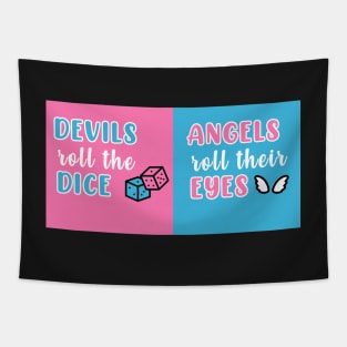 Cruel Summer Blue/Pink (Devils Roll the Dice / Angels Roll Their Eyes) Tapestry