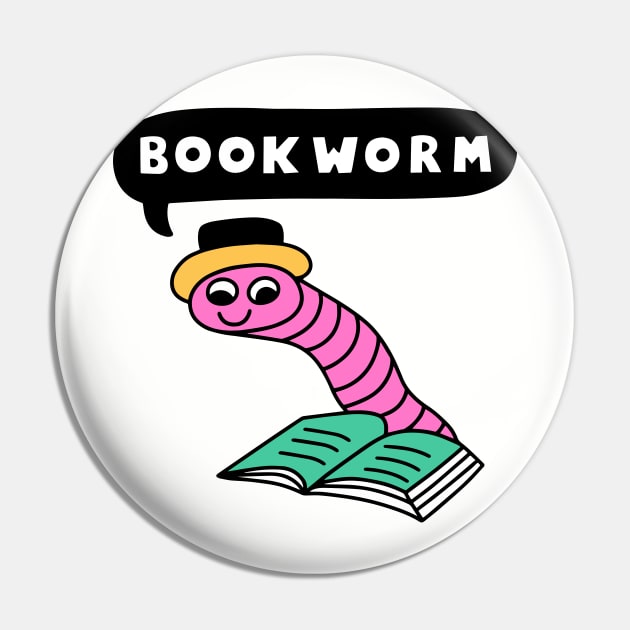 Book Worm Pin by SEXY RECORDS