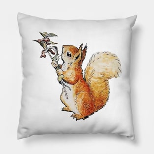 squirrel nutkin hires vector Pillow