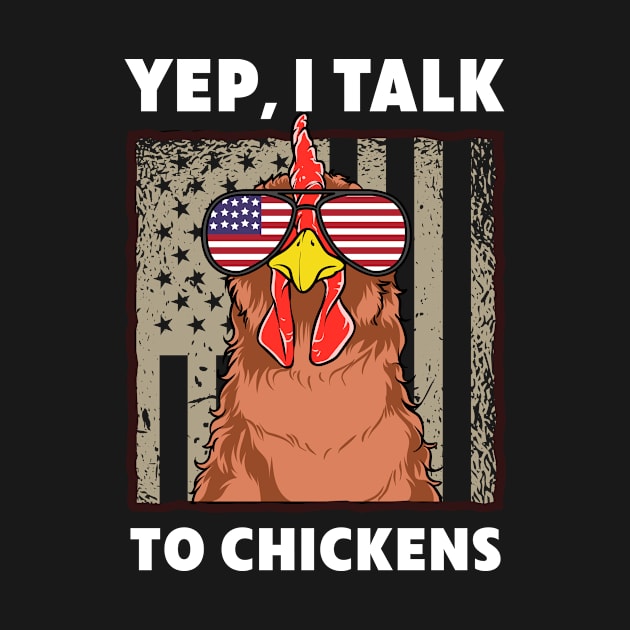 Chicken Design for Men Funny I Talk to Chickens Farmer by Dr_Squirrel