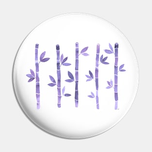 Watercolor Bamboo Pattern - Lavender Pin