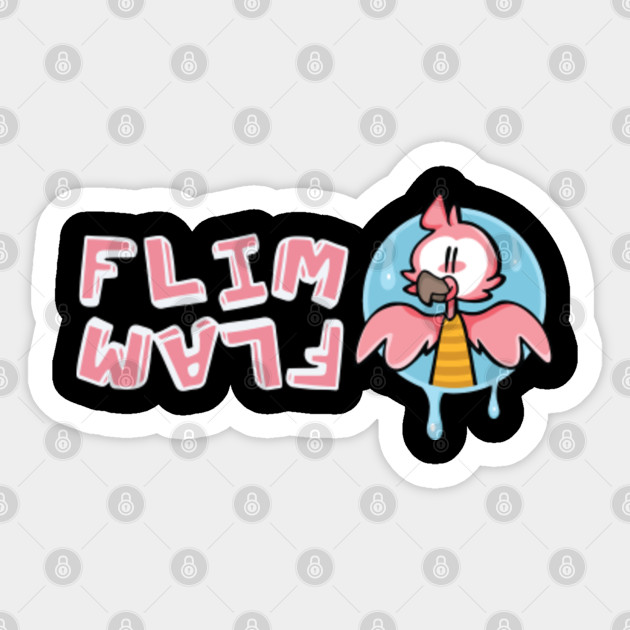 Flim Flam Flamingo Youtube Flim Flam Flamingo Youtube Sticker Teepublic - youtube flamingo roblox new video