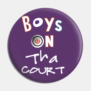 Boys On Tha Court Crew Style Basketball Tee Pin