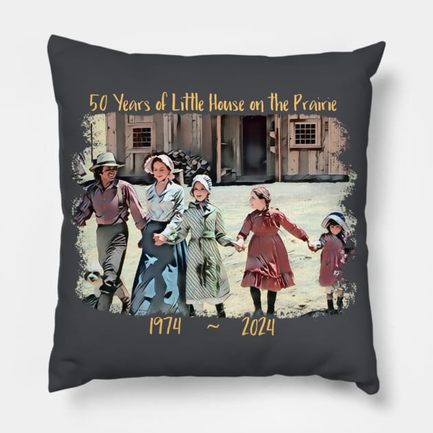 Ingalls Family 50th Anniversary Television Series Pillow by Neicey