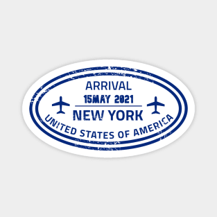 New York passport stamp Magnet