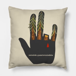 Don't Hurt The Landscape - Soviet Propaganda, Lithuanian, Environmentalism, Climate Change, Save the Trees Pillow