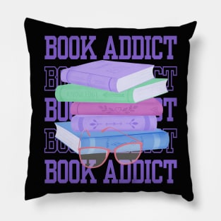 Book Lovers Addicted to Books Pillow