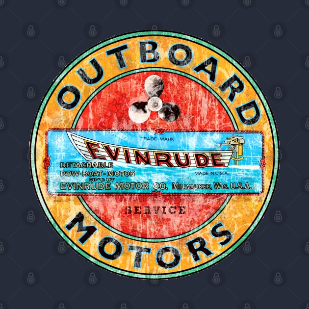 Evinrude Vintage Outboard motors by Midcenturydave