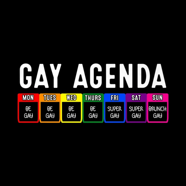 Funny Gay Gift For Women Men LGBT Pride Feminist Agenda Homo by FêriStore'