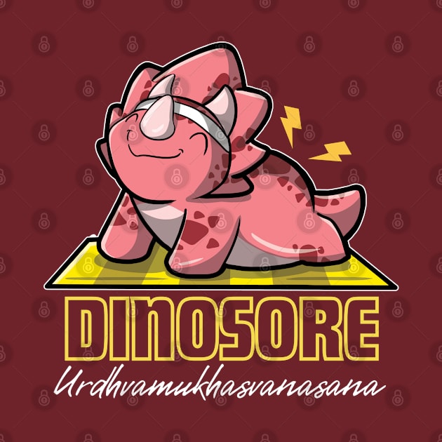 Dinosore - Yoga triceratops by DinoMart
