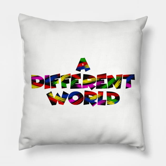 A Colorfull Different World Pillow by Kayasa Art