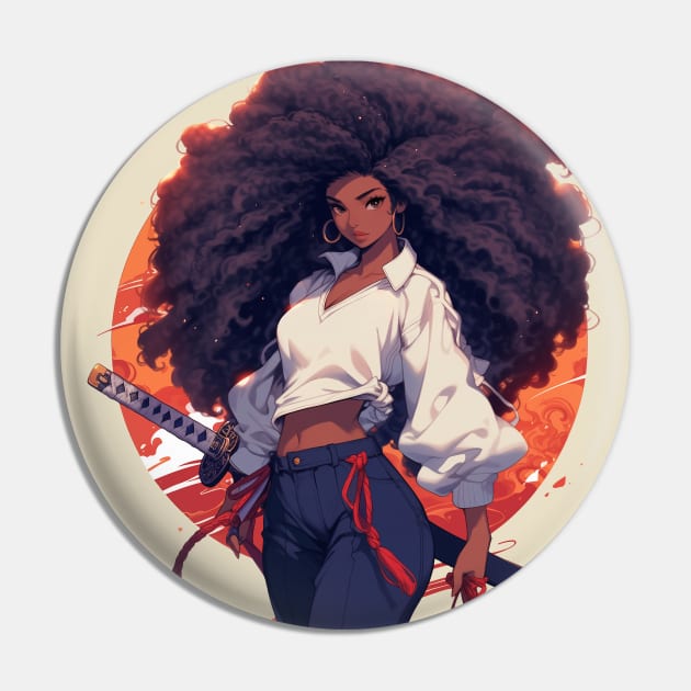 Afro Samurai Girl Pin by Genbu