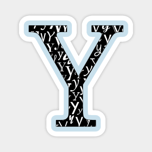 Y Filled - Typography Magnet