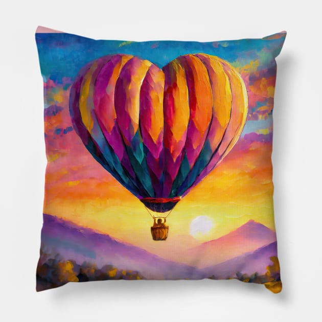 love is in the air Pillow by psychoshadow