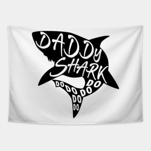 Daddy Shark (Baby Shark) - Minimal Lyrics Shirt Tapestry