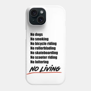 No living - Version 2 in black Phone Case