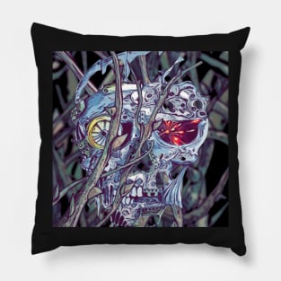 Death in the thorns Pillow