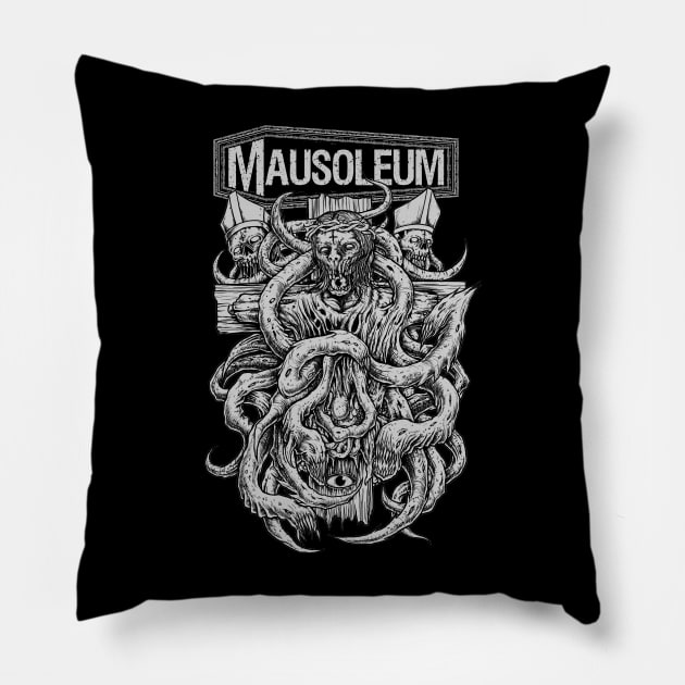 MAUSOLEUM - Absolution Living Dead T-Shirt Pillow by TheZombieCult of MAUSOLEUM