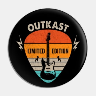 Vintage Outkast Name Guitar Pick Limited Edition Birthday Pin