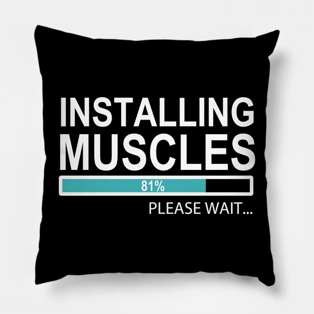 Installing Muscles, Workout Pillow by hibahouari1@outlook.com