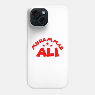 Muhammad Ali - Three Star Red Phone Case